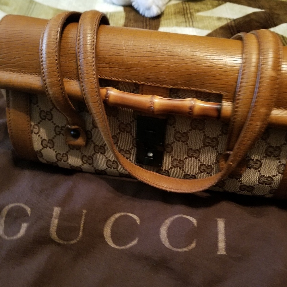 Gucci monogram bamboo